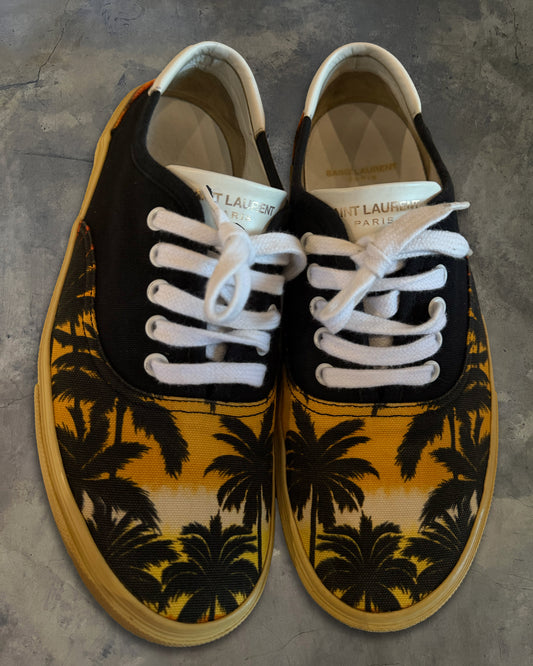 SAINT LAURENT SS2016 "SURF SOUNDS" PALM TREE LOW TOPS
