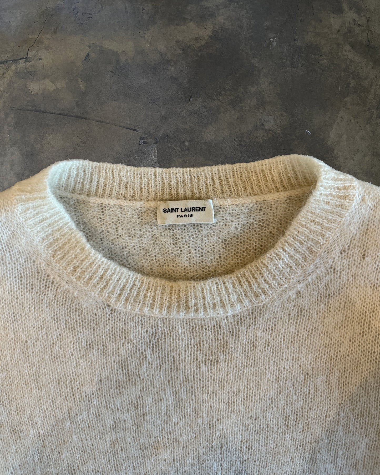SAINT LAURENT FW2017 MOHAIR PALM TREE SWEATER
