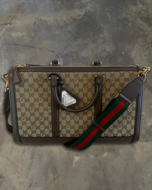 GUCCI X PALACE TRIFERG CANVAS GG-P DUFFLE BAG