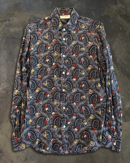 SAINT LAURENT SS2015 PSYCH ROCK PAISLEY SHIRT