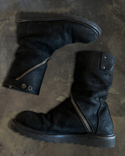 RICK OWENS FW2013 " PLINTH " SPIRAL CREEPER BOOTS
