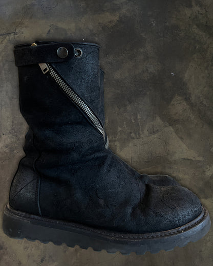 RICK OWENS FW2013 " PLINTH " SPIRAL CREEPER BOOTS