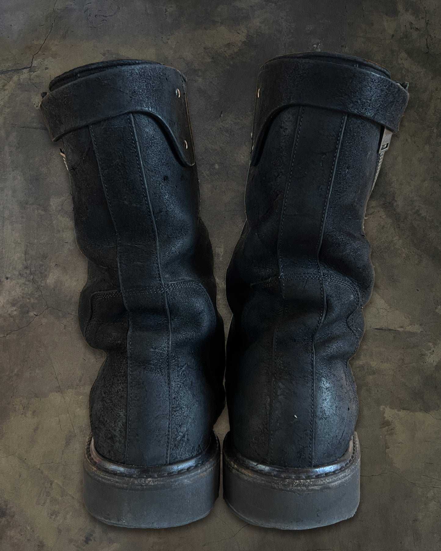 RICK OWENS FW2013 " PLINTH " SPIRAL CREEPER BOOTS