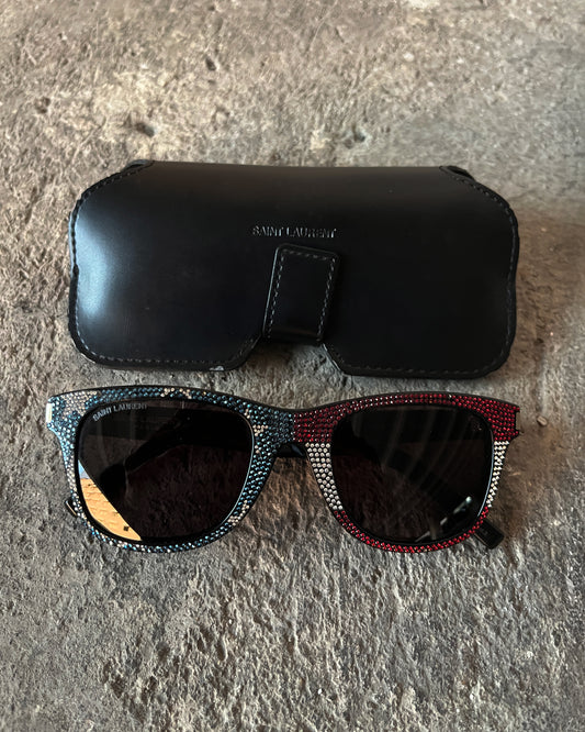 SAINT LAURENT SWAROVSKI SWAROVSKI CRYSTAL SUNGLASSES