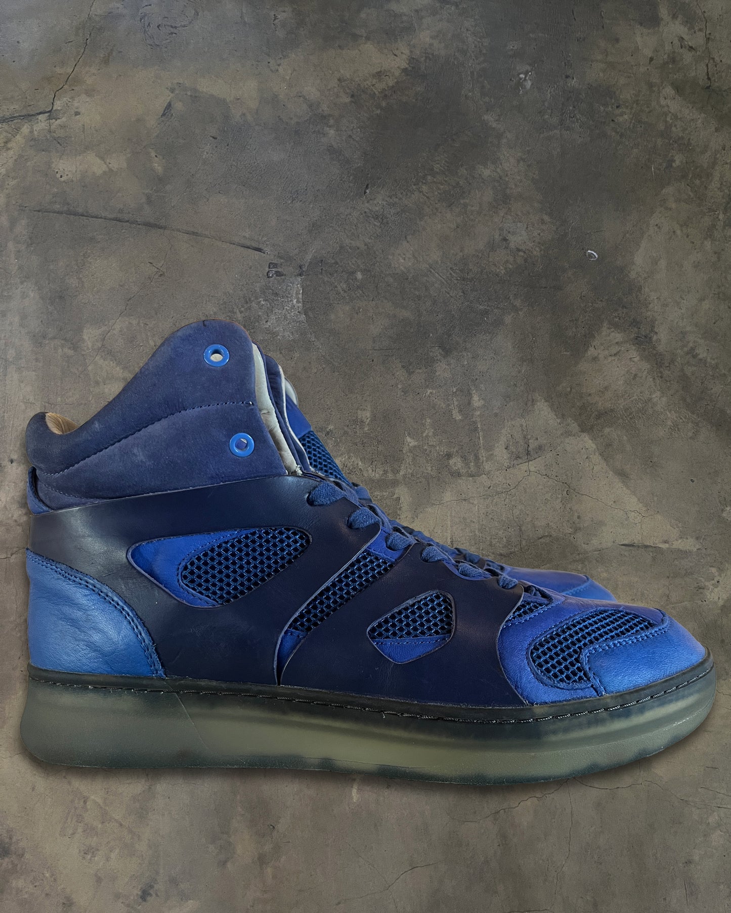 ALEXANDER MCQUEEN X PUMA FW2014 MOVE MID BLUE HIGH TOPS