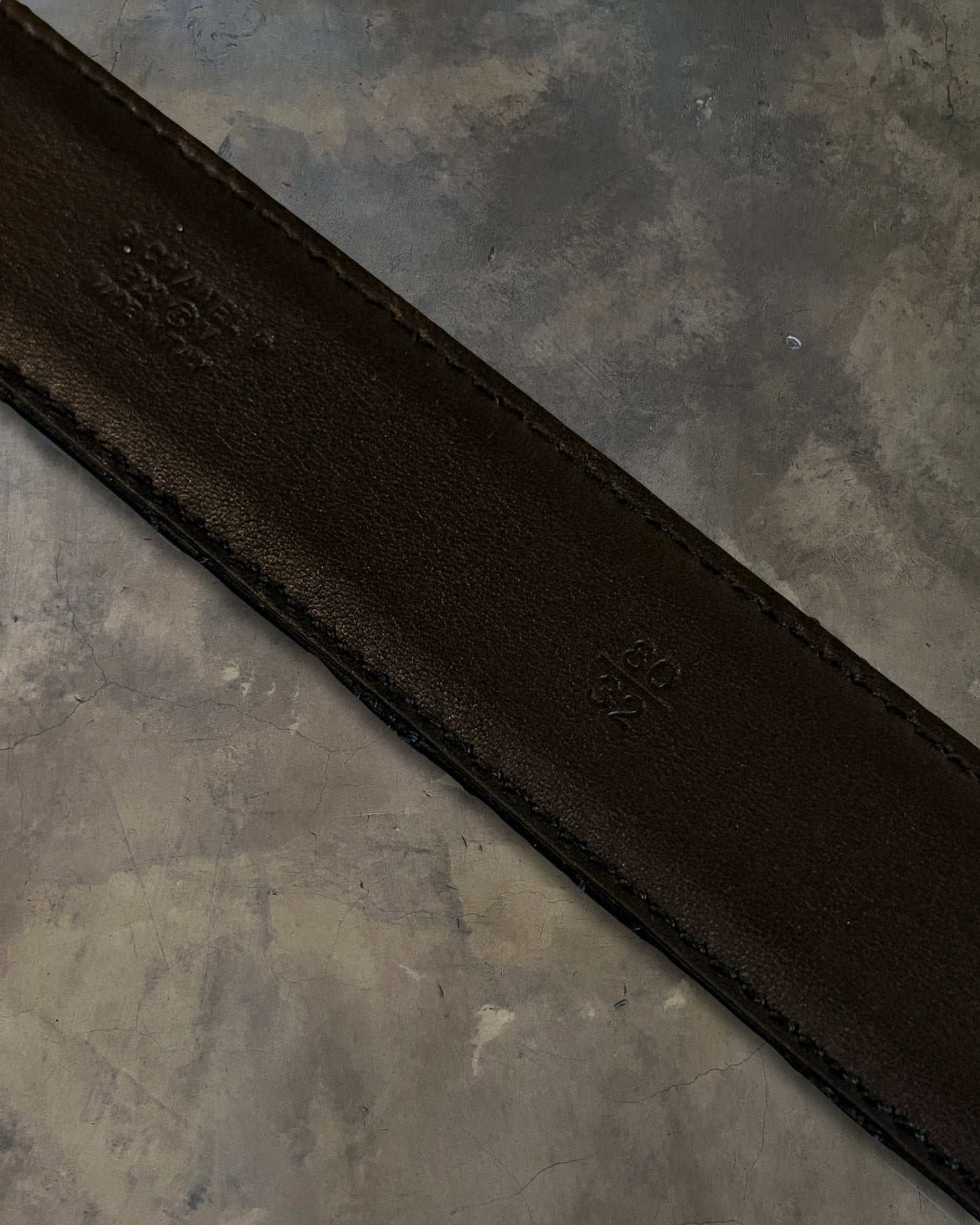 CHANEL BLACK QUILTED CC BELT