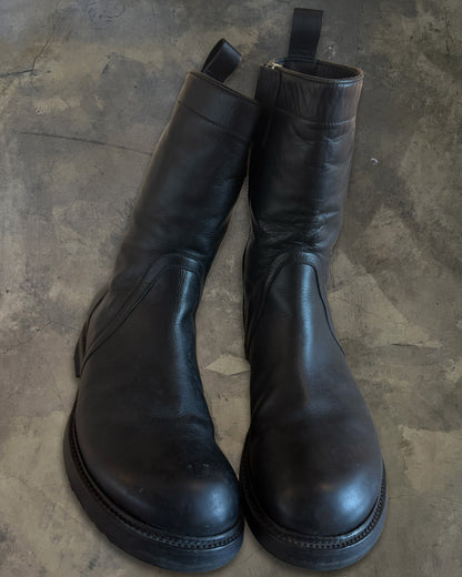 RICK OWENS ARMY CREEPER ZIP UP BOOTS