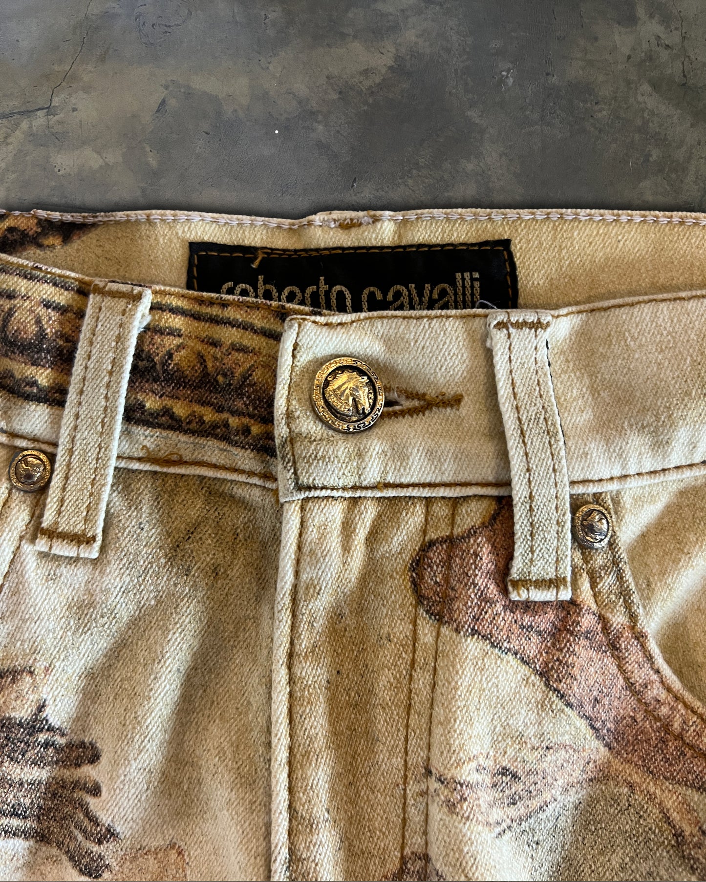ROBERTO CAVALLI FW1994 RUNWAY RENAISSANCE JEANS