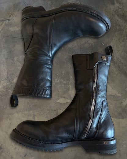 RICK OWENS ARMY CREEPER ZIP UP BOOTS