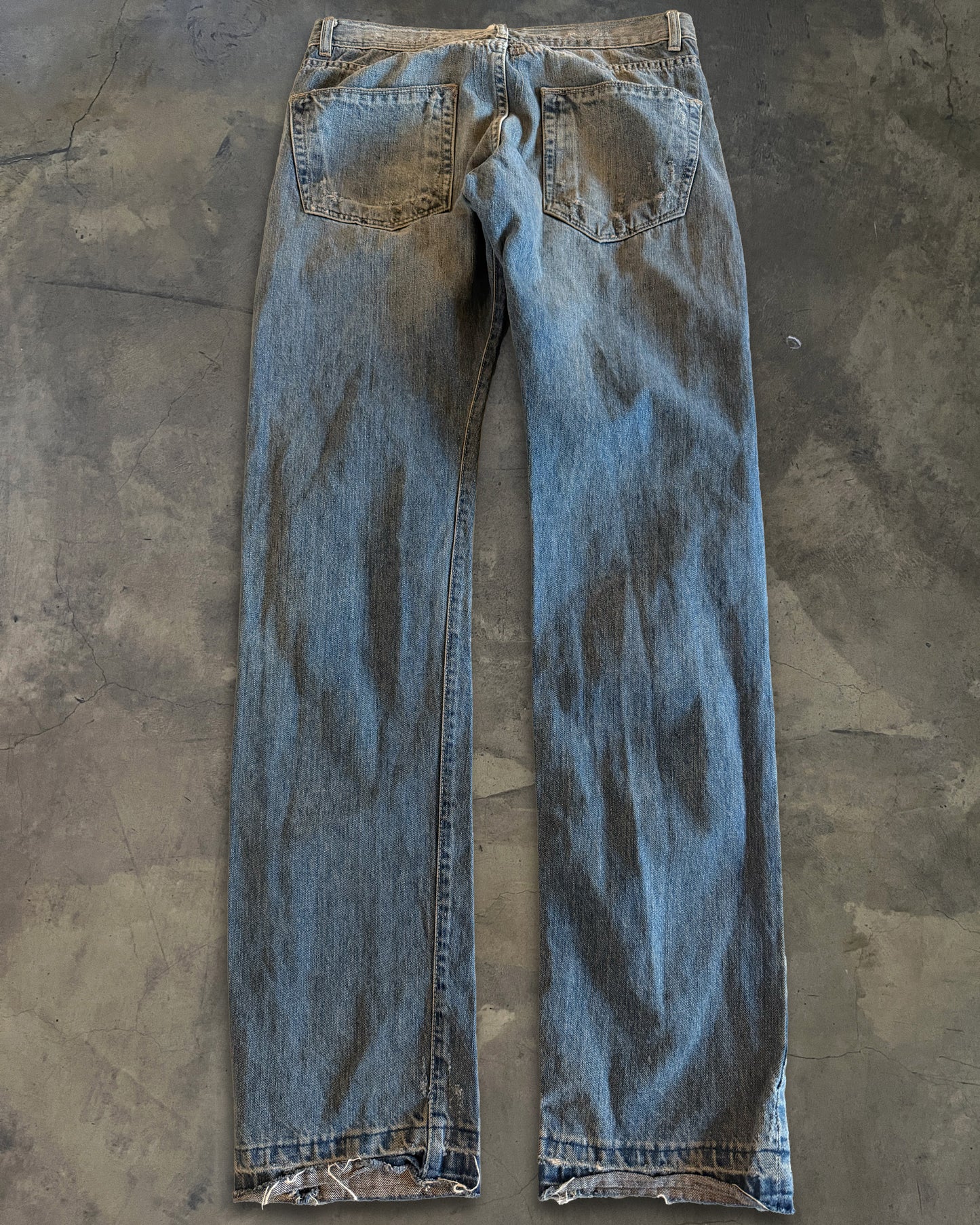 RICK OWENS AW2007 "EXPLODER" INDIGO DETRIOTS