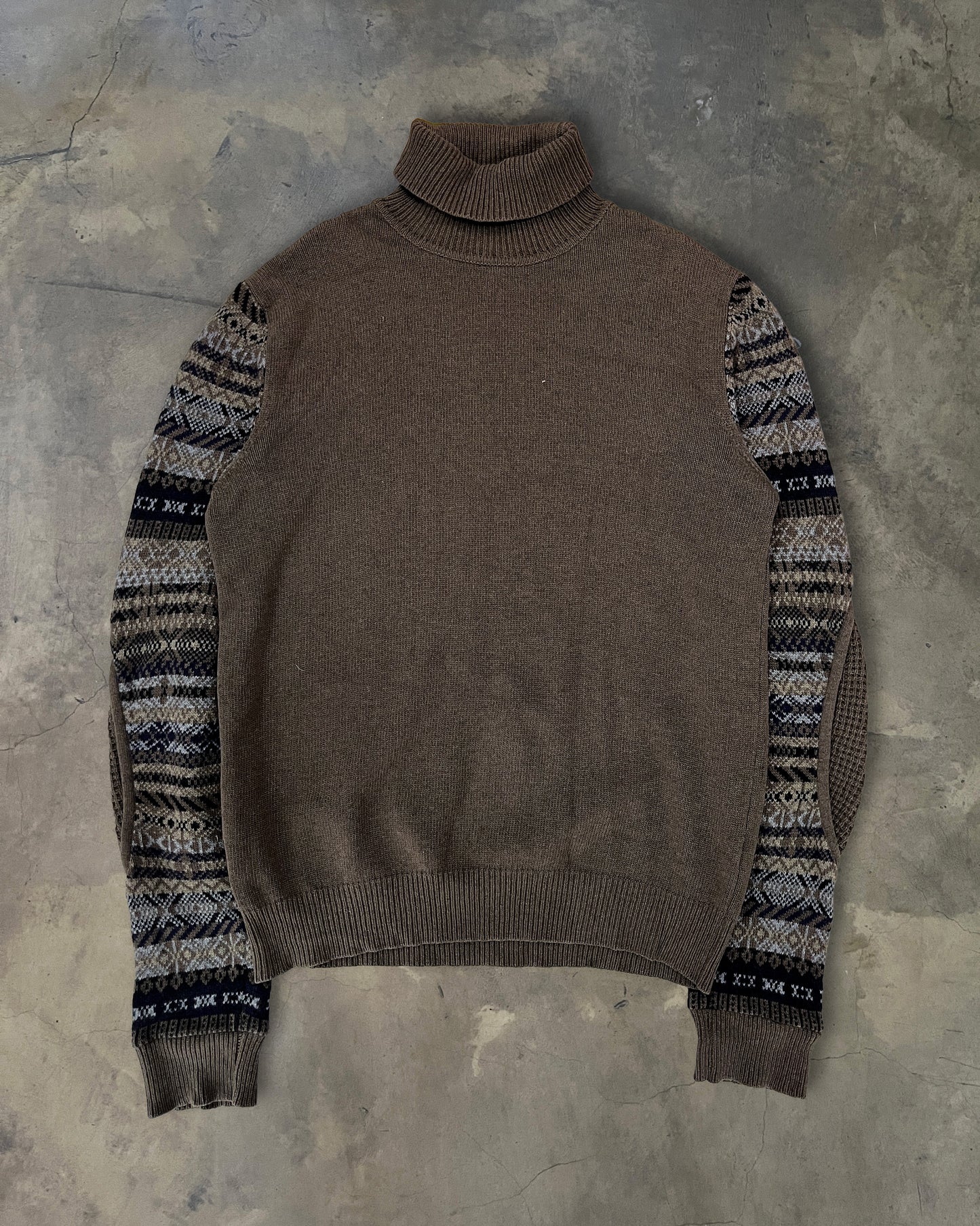 RAF SIMONS AW2005 "HISTORY OF MY WORLD" JACQUARD KNIT TURTLENECK