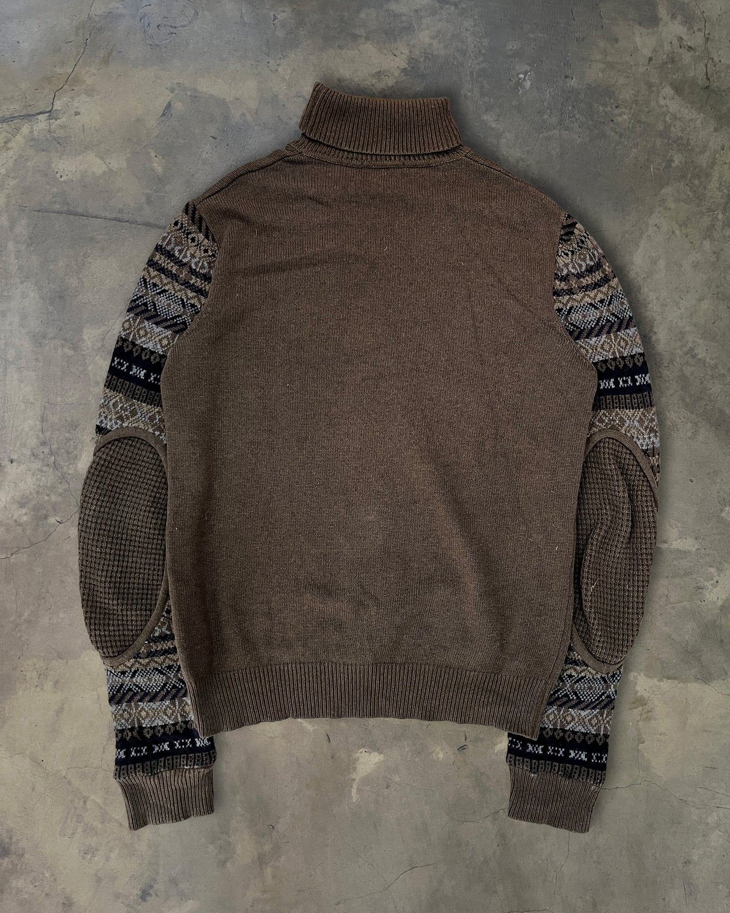 RAF SIMONS AW2005 "HISTORY OF MY WORLD" JACQUARD KNIT TURTLENECK