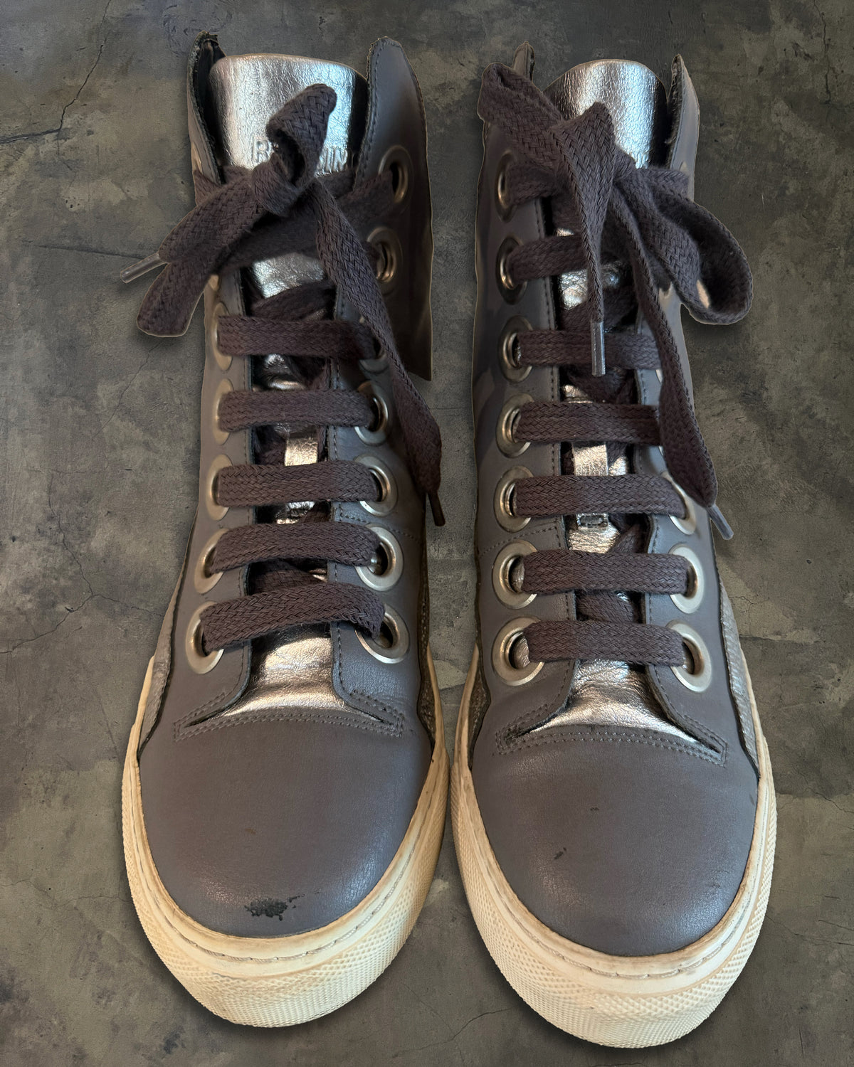 RAF SIMONS X STERLING RUBY FW2014 MEGA LACED HIGH TOPS