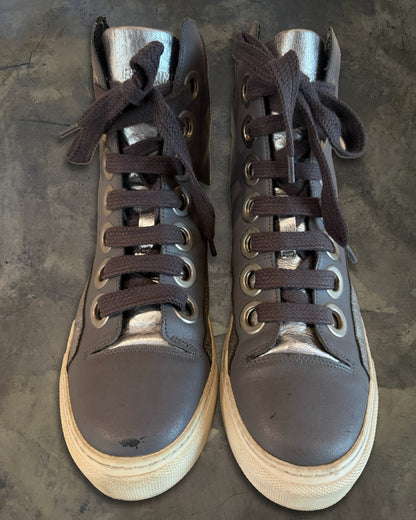 RAF SIMONS X STERLING RUBY FW2014 MEGA LACED HIGH TOPS