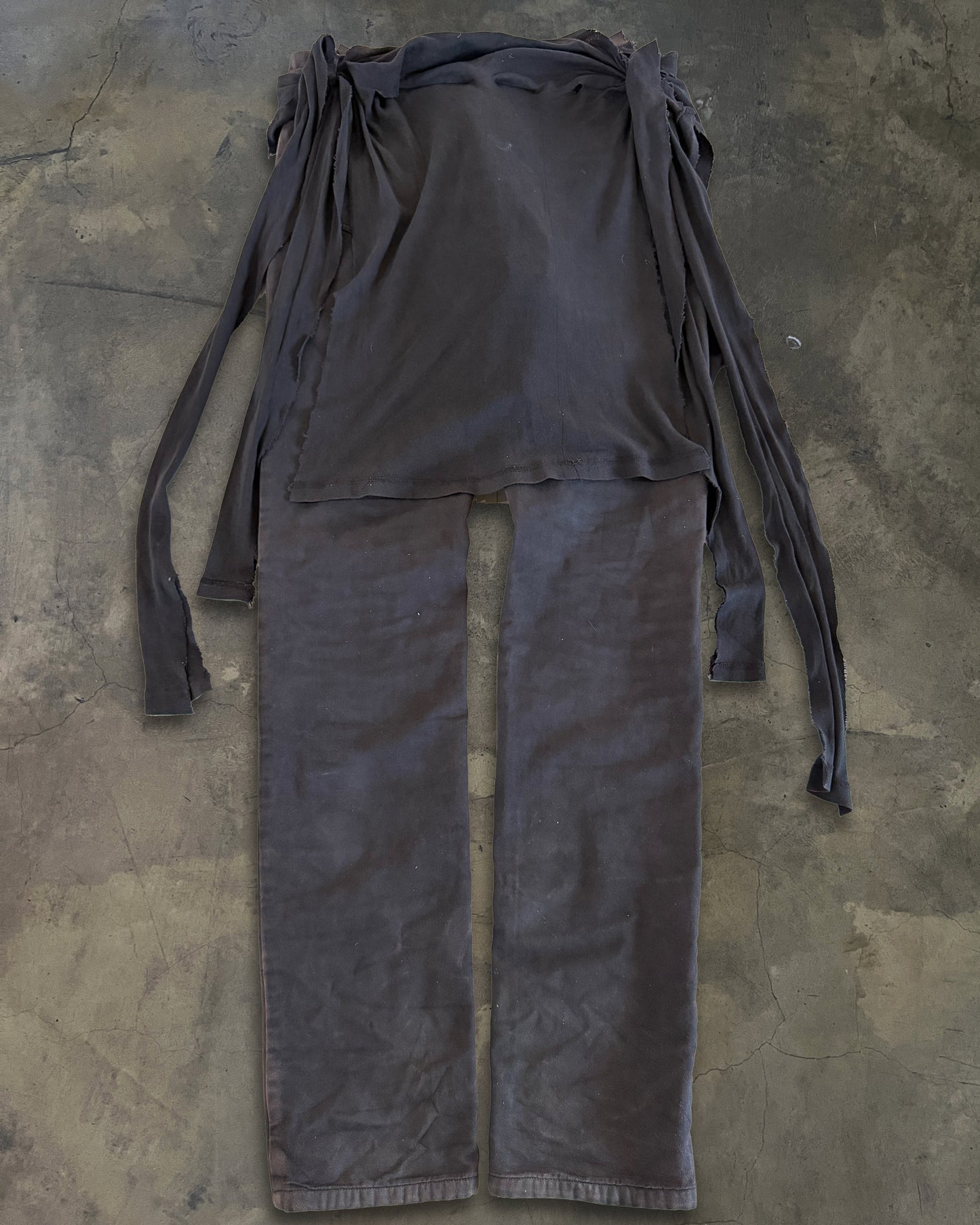 RAF SIMONS AW2004 " WAVES" ZOMBIE PANTS