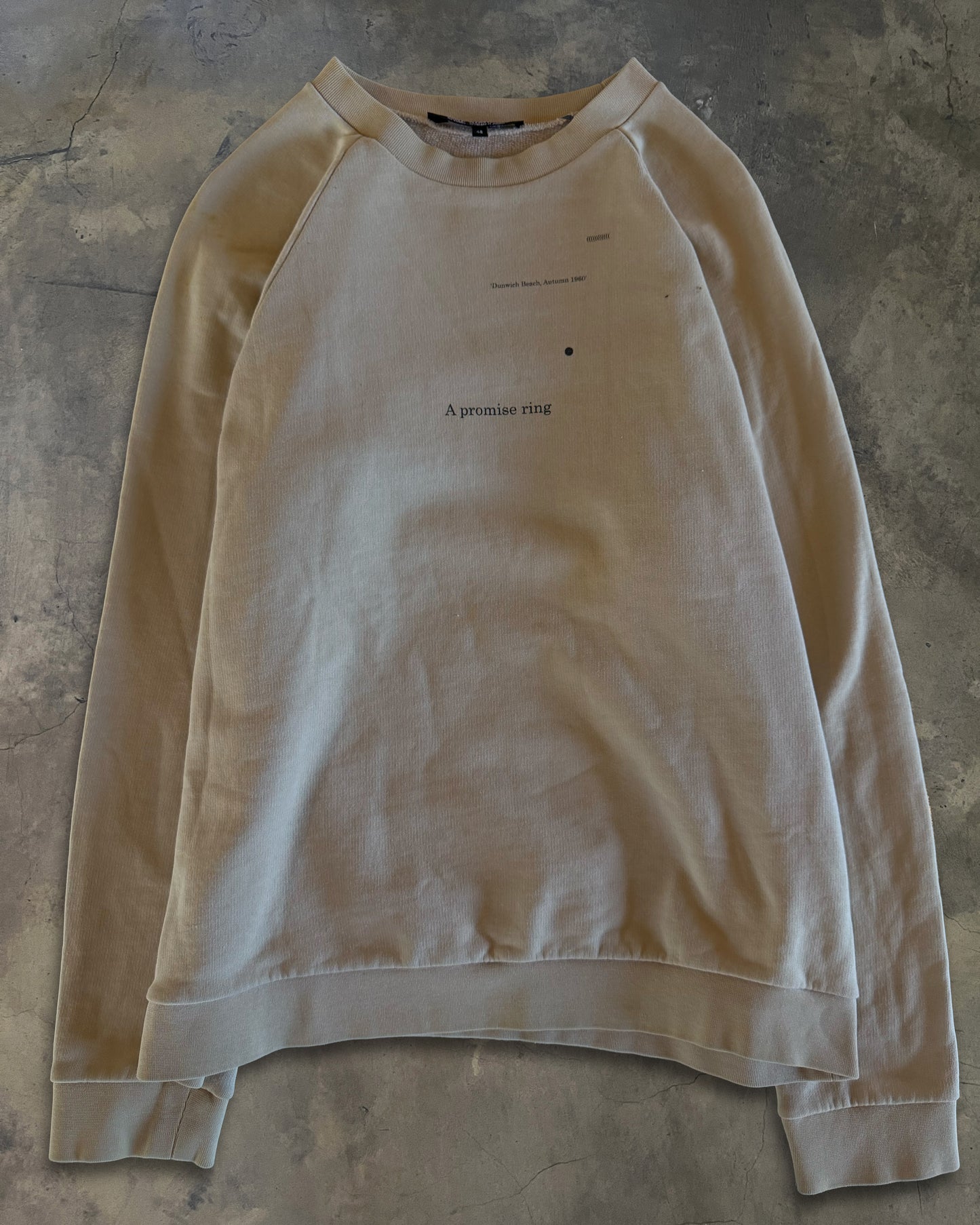 RAF SIMONS SS2005 ' A PROMISE RING' SWEATER