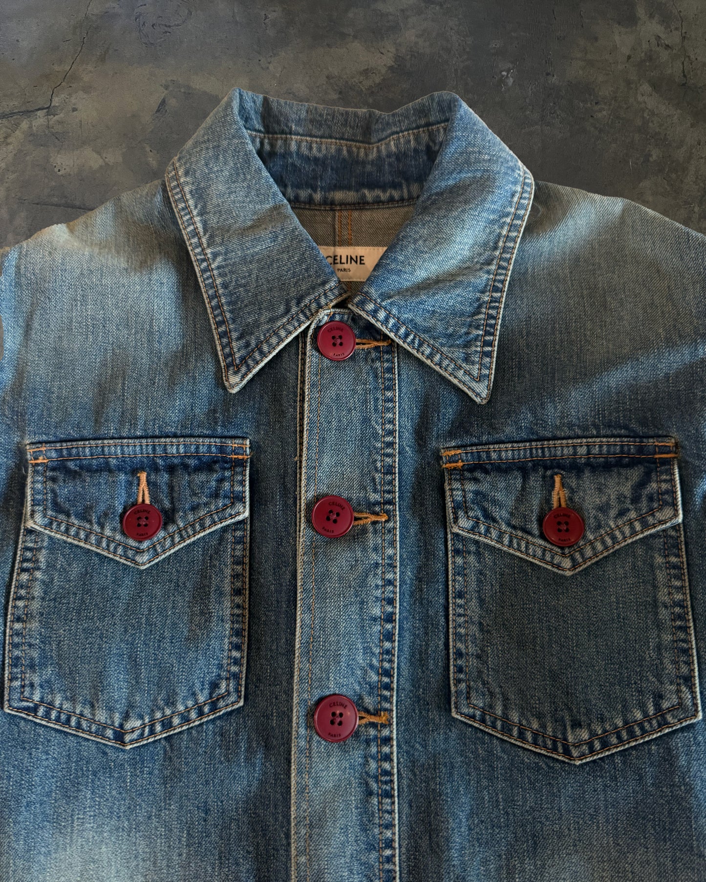 CELINE SS2020 DENIM WORKER JACKET