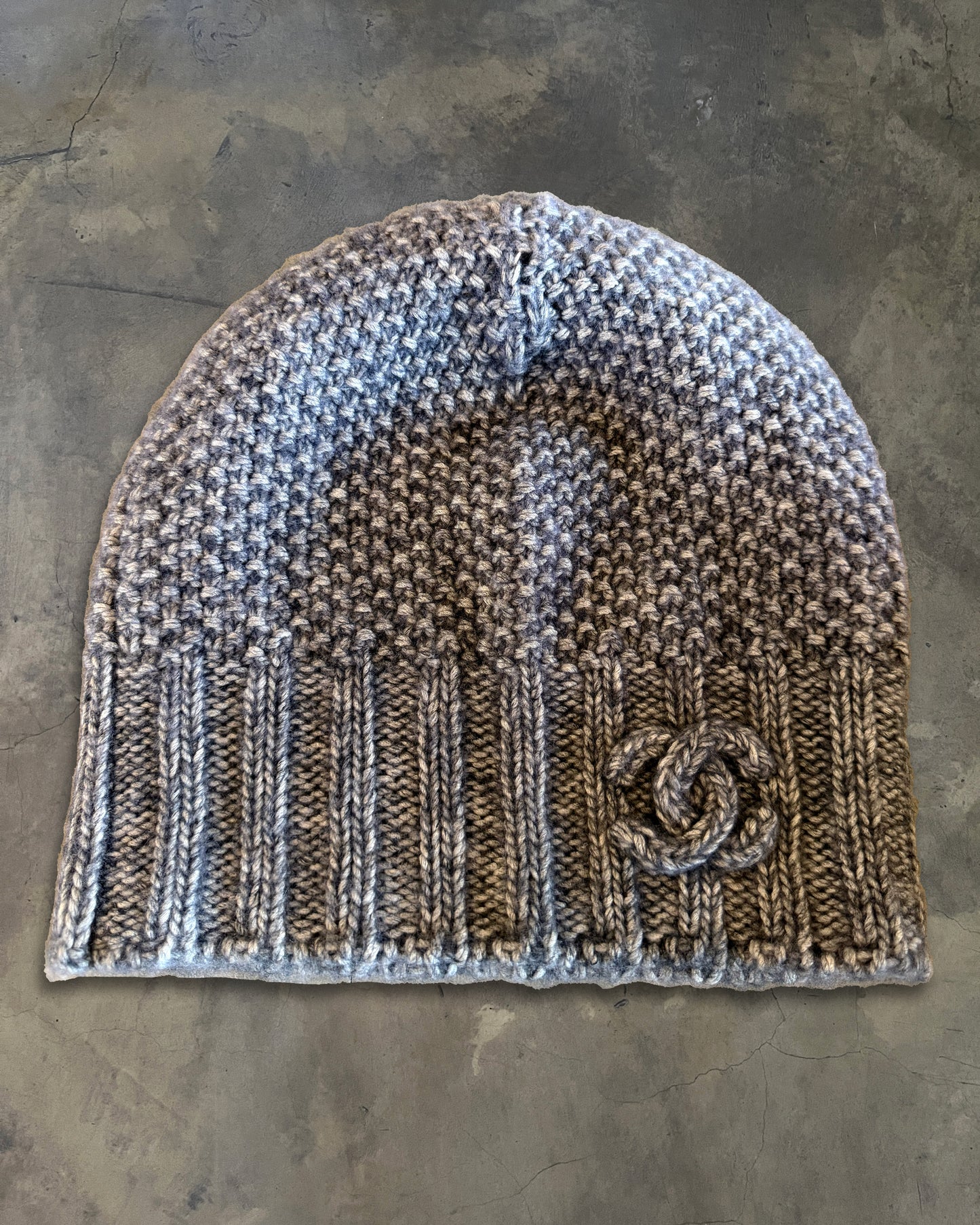 CHANEL FW2015 KNITTED CC BEANIE