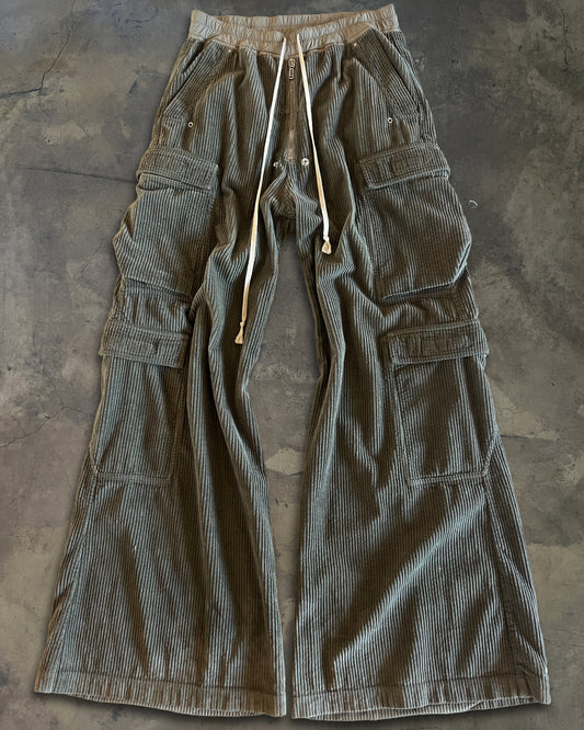 RICK OWENS DRKSHDW FW2023 HEAVY CORDUROY CARGO BELLAS