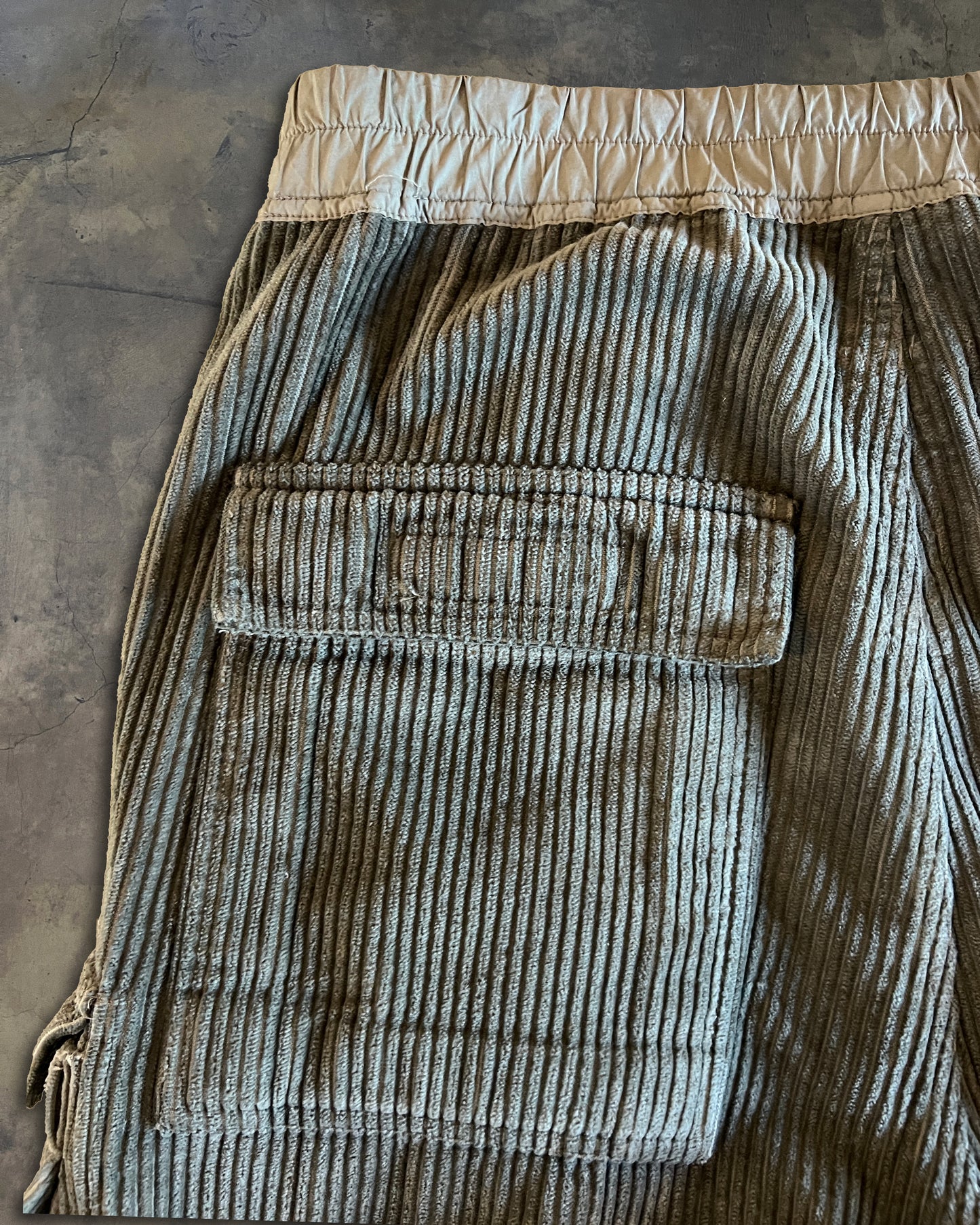 RICK OWENS DRKSHDW FW2023 HEAVY CORDUROY CARGO BELLAS