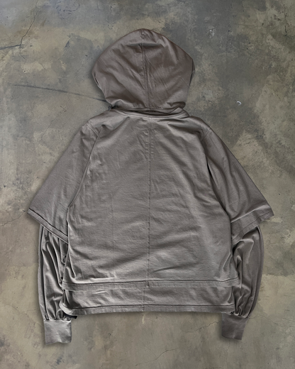 RICK OWENS SS2021 DRKSHDW HUSTLER HOODIE.