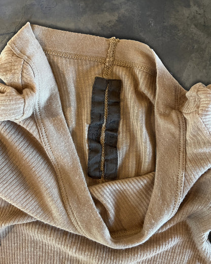 RICK OWENS RIBBED LONG SLEEVE