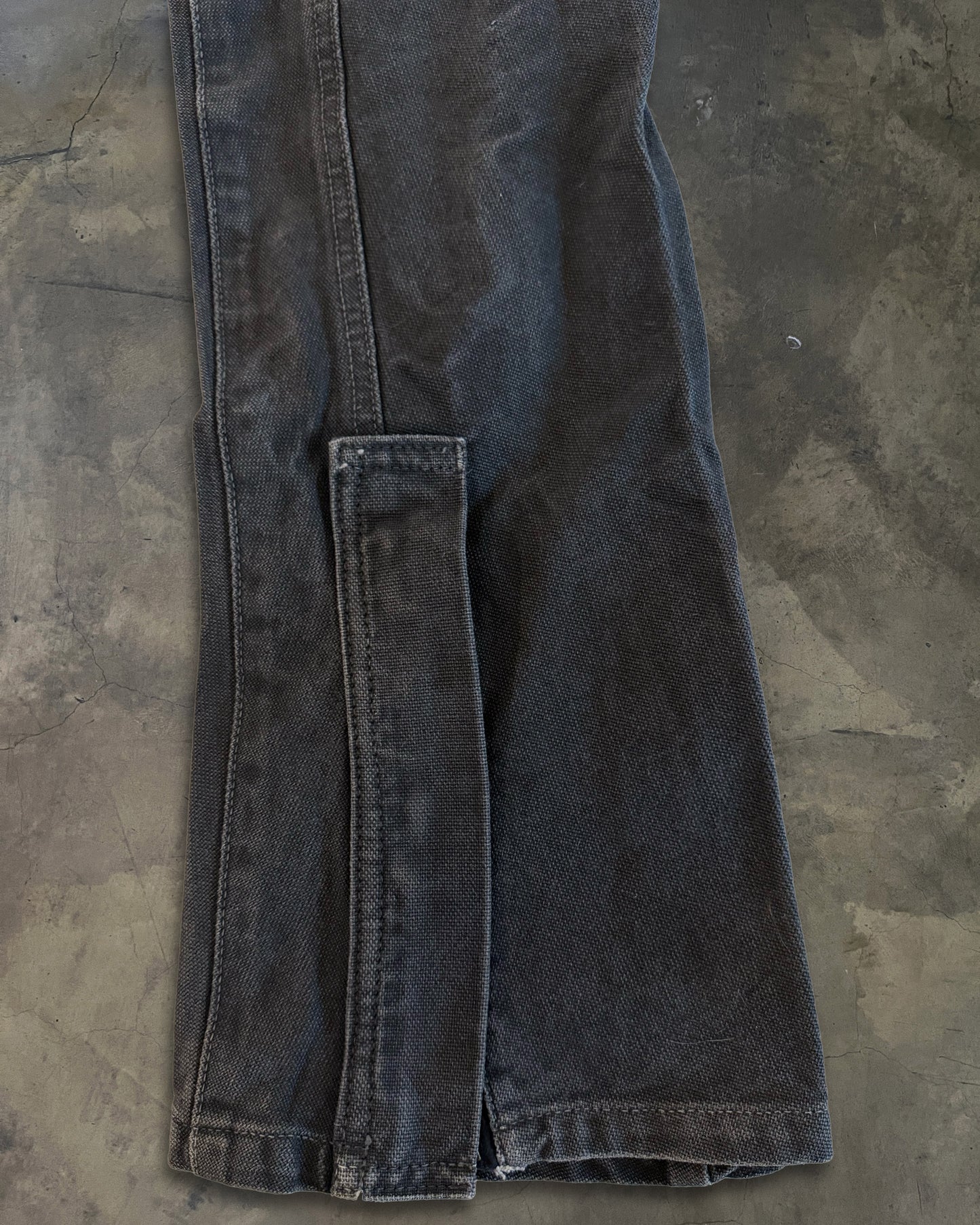 RIPVANWINKLE J CUT ANKLE ZIPPER BLOCK PANTS