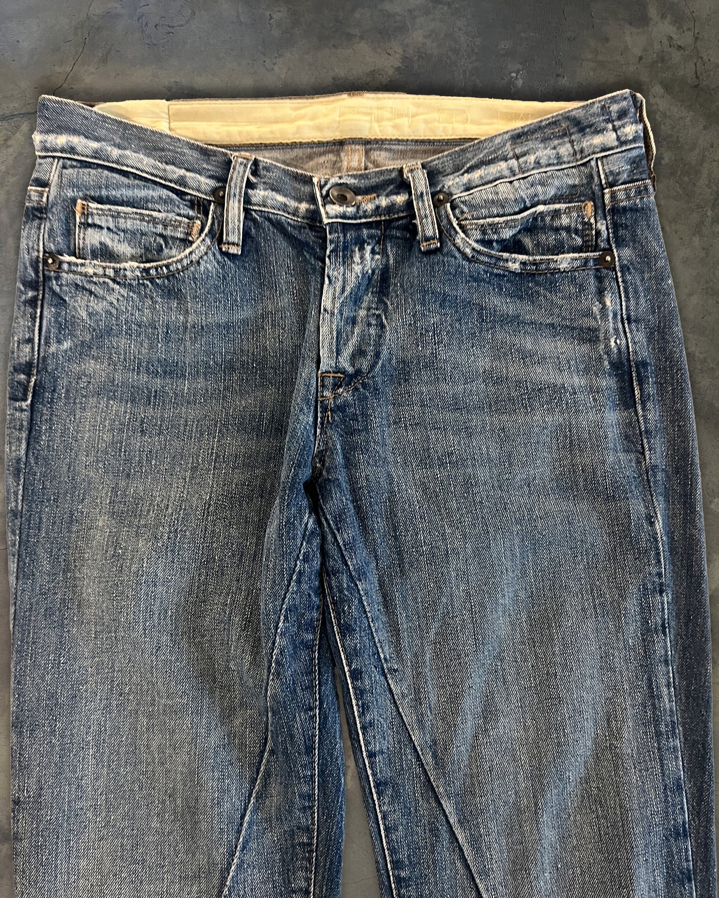 RICK OWENS DRKSHDW AW2007 " EXPLODER" DETROIT CUT DENIM