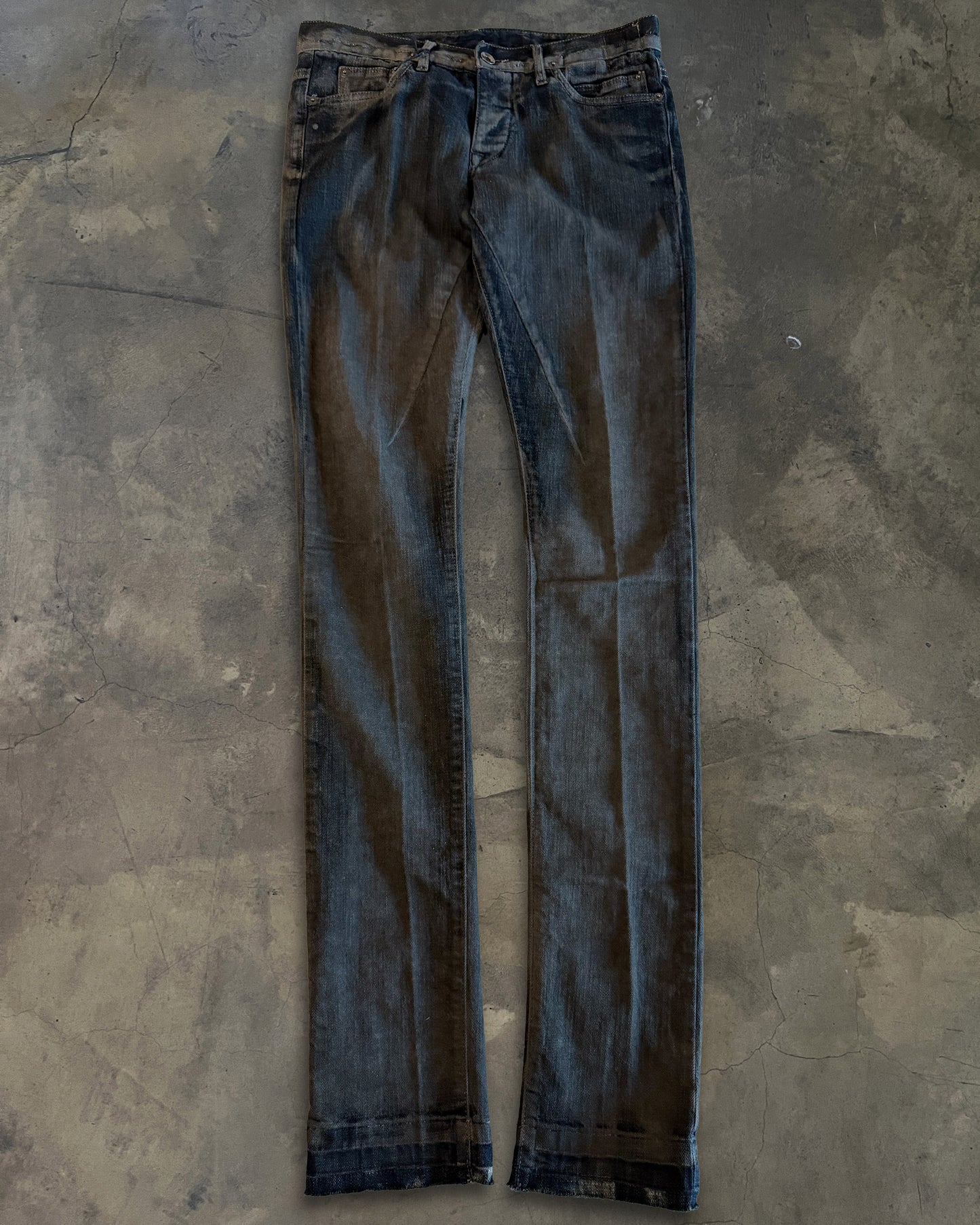 RICK OWENS DRKSHDW HOGWASH DETROIT CUT DENIM