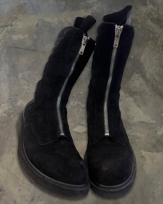 RICK OWENS FW2011 LIMO BLISTERED MOHAWK BOOTS