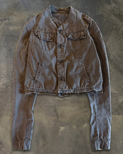 RICK OWENS FW2005 "EXPLODER" DRKSHDW CROPPED JACKET