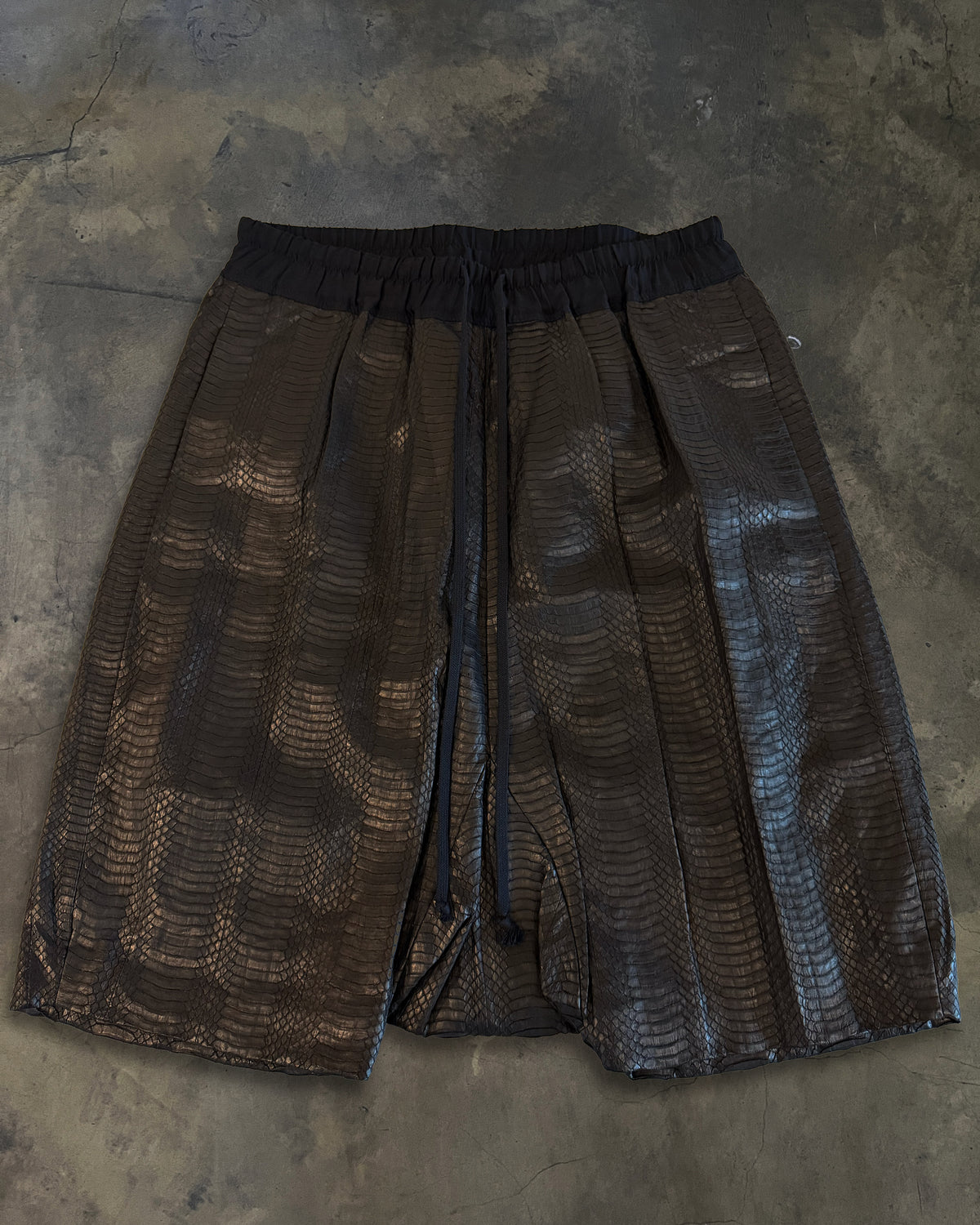 RICK OWENS SS2012 NASKA PYTHON POD SHORTS
