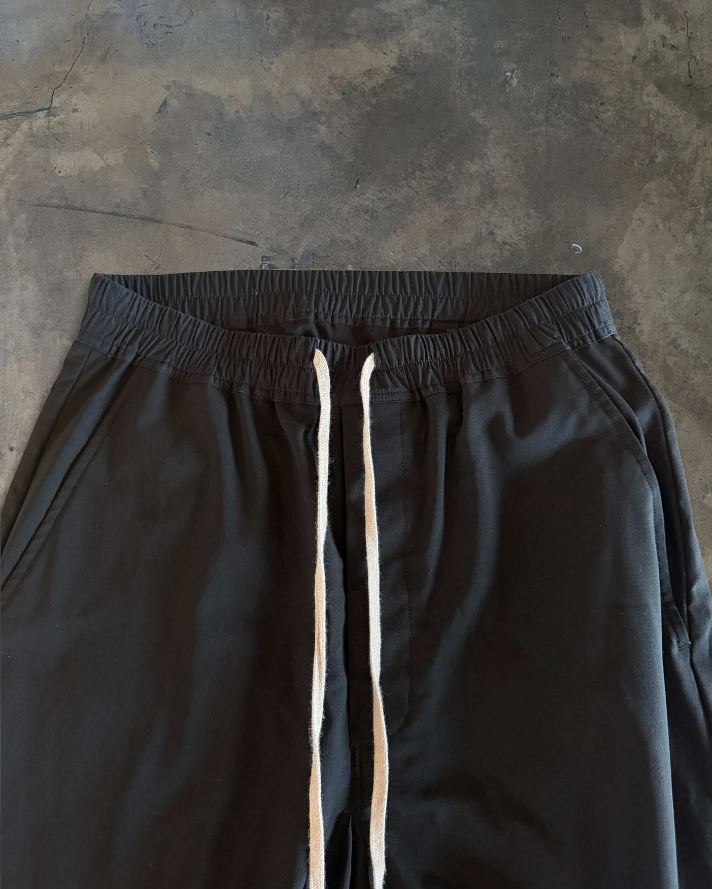 RICK OWENS SS2019 "BABEL" DROP CROTCH PANTS