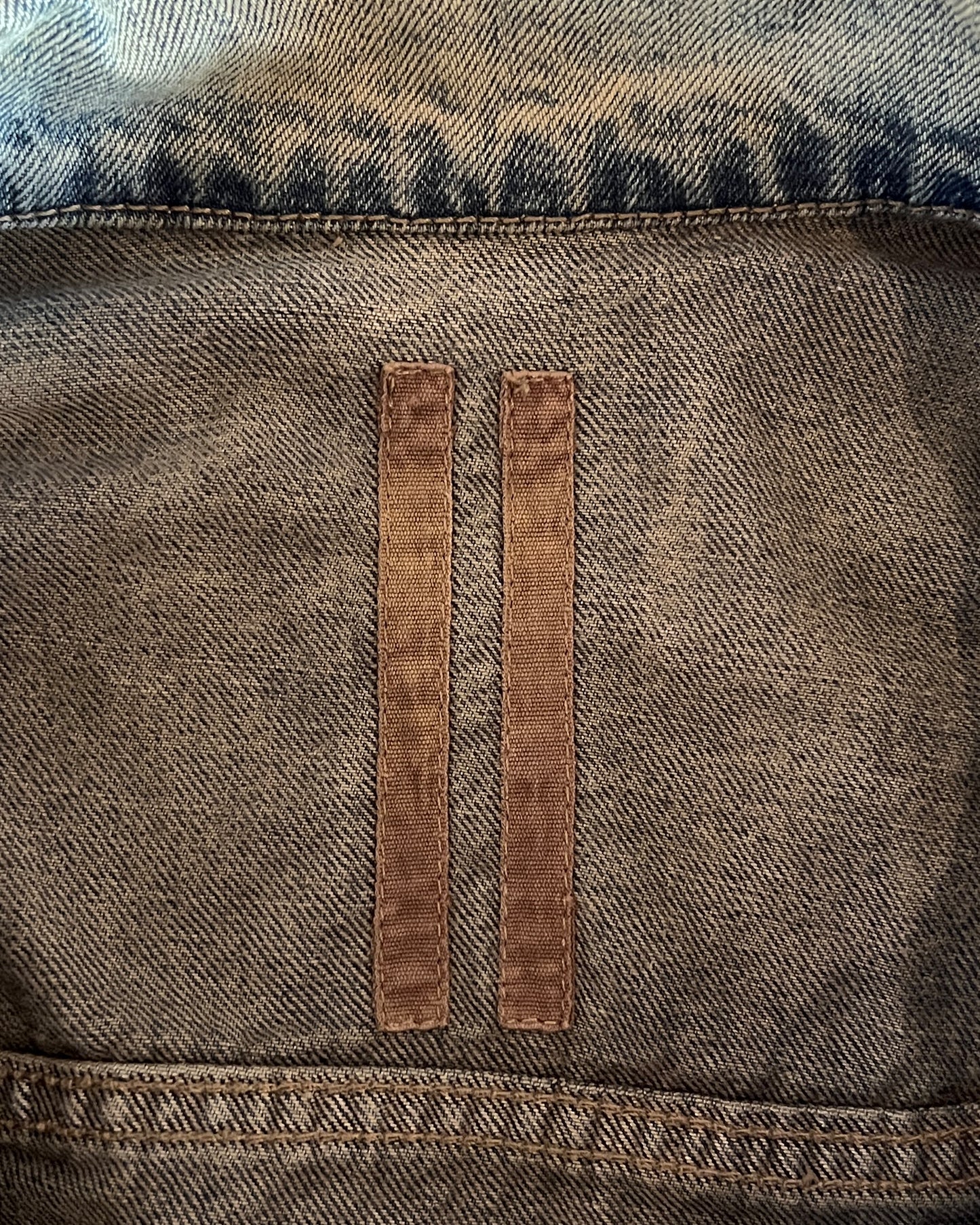 RICK OWENS DRKSHDW SS2012 "NASKA"  MINERAL LEATHER TRUCKER JACKET