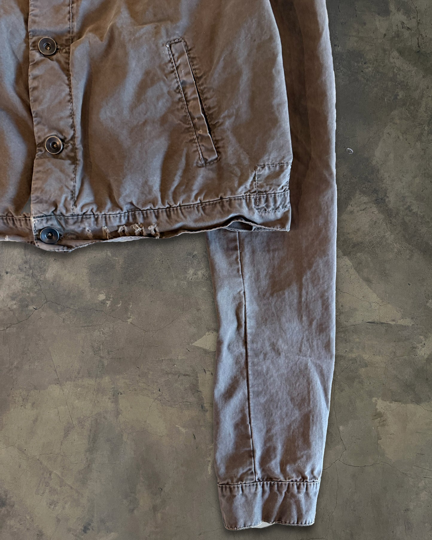 RICK OWENS FW2005 "EXPLODER" DRKSHDW CROPPED JACKET