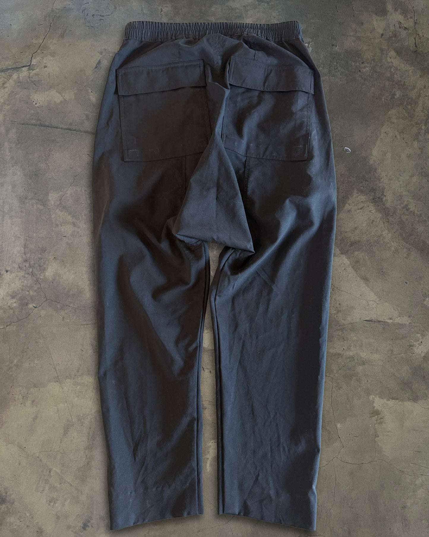 RICK OWENS SS2019 "BABEL" DROP CROTCH PANTS