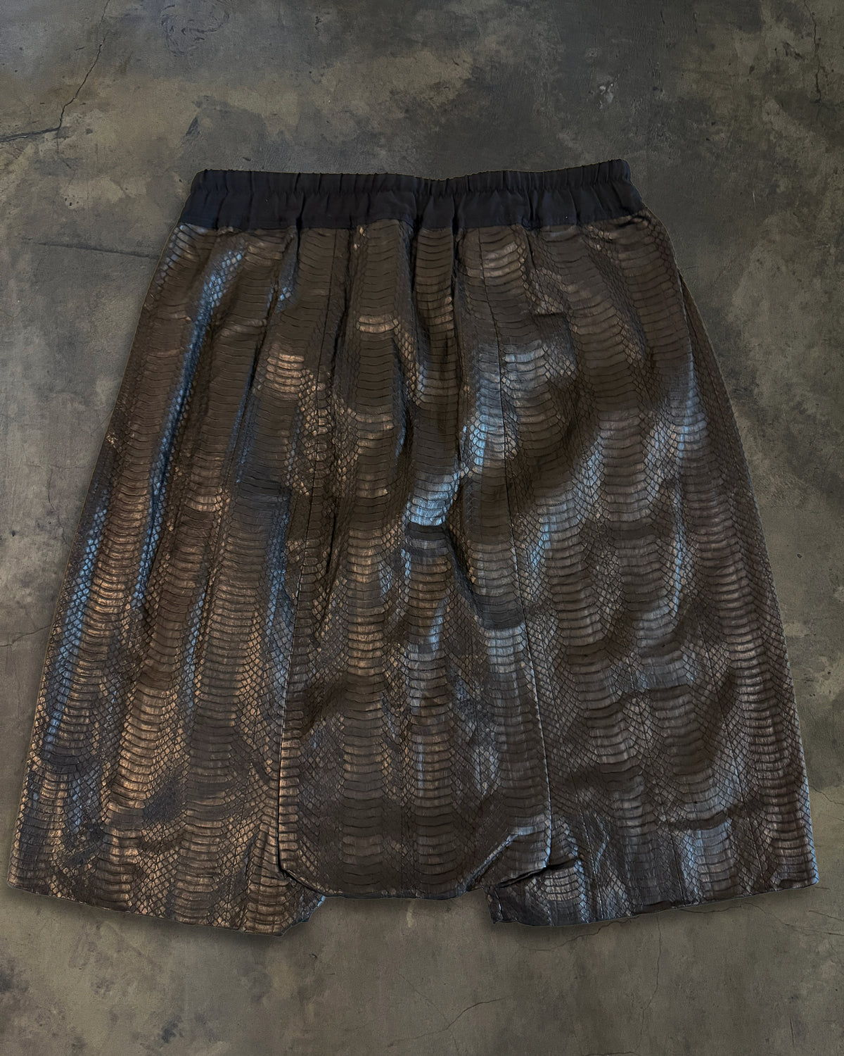 RICK OWENS SS2012 NASKA PYTHON POD SHORTS
