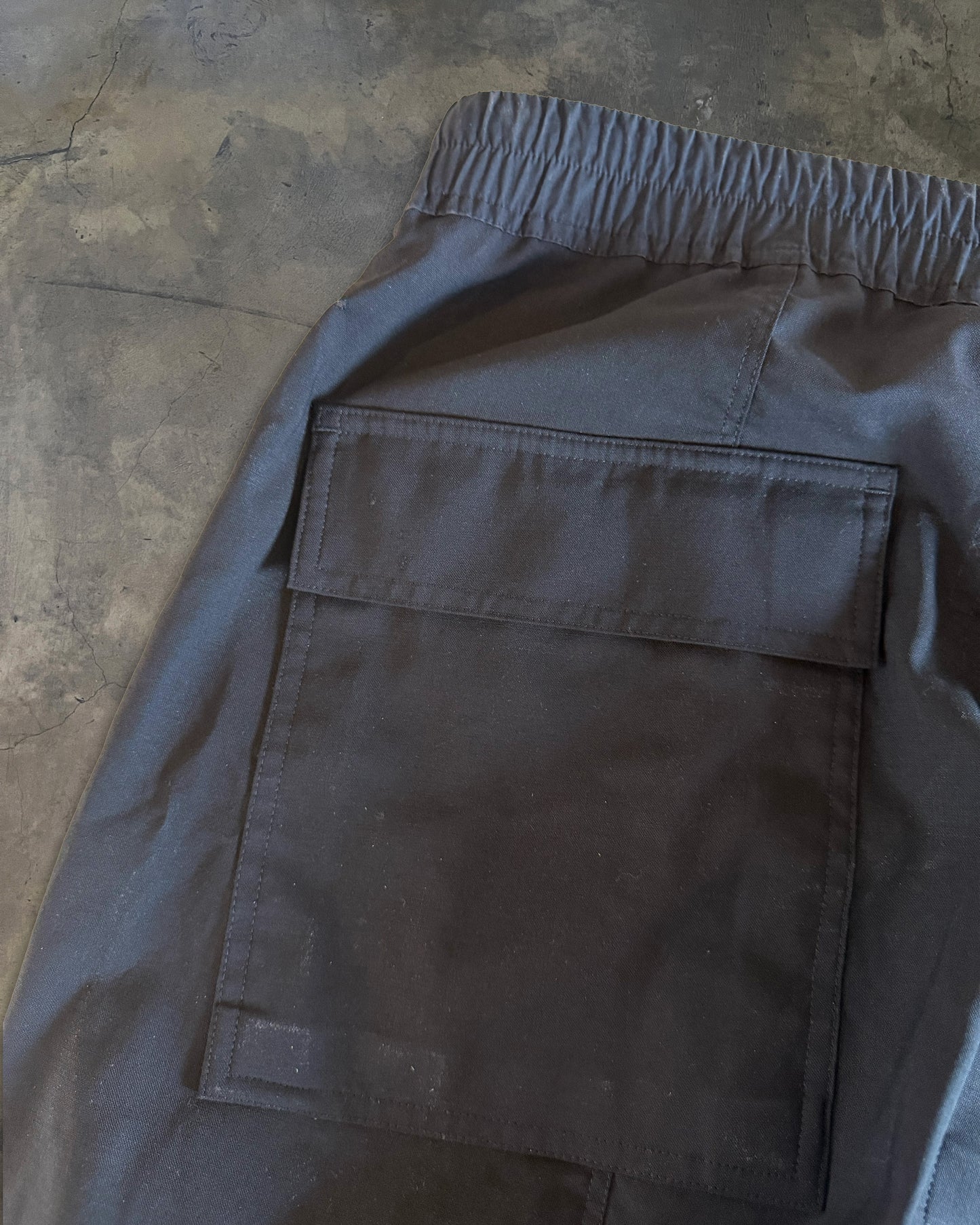 RICK OWENS SS2019 "BABEL" DROP CROTCH PANTS