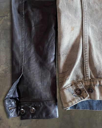 RICK OWENS DRKSHDW SS2012 "NASKA"  MINERAL LEATHER TRUCKER JACKET