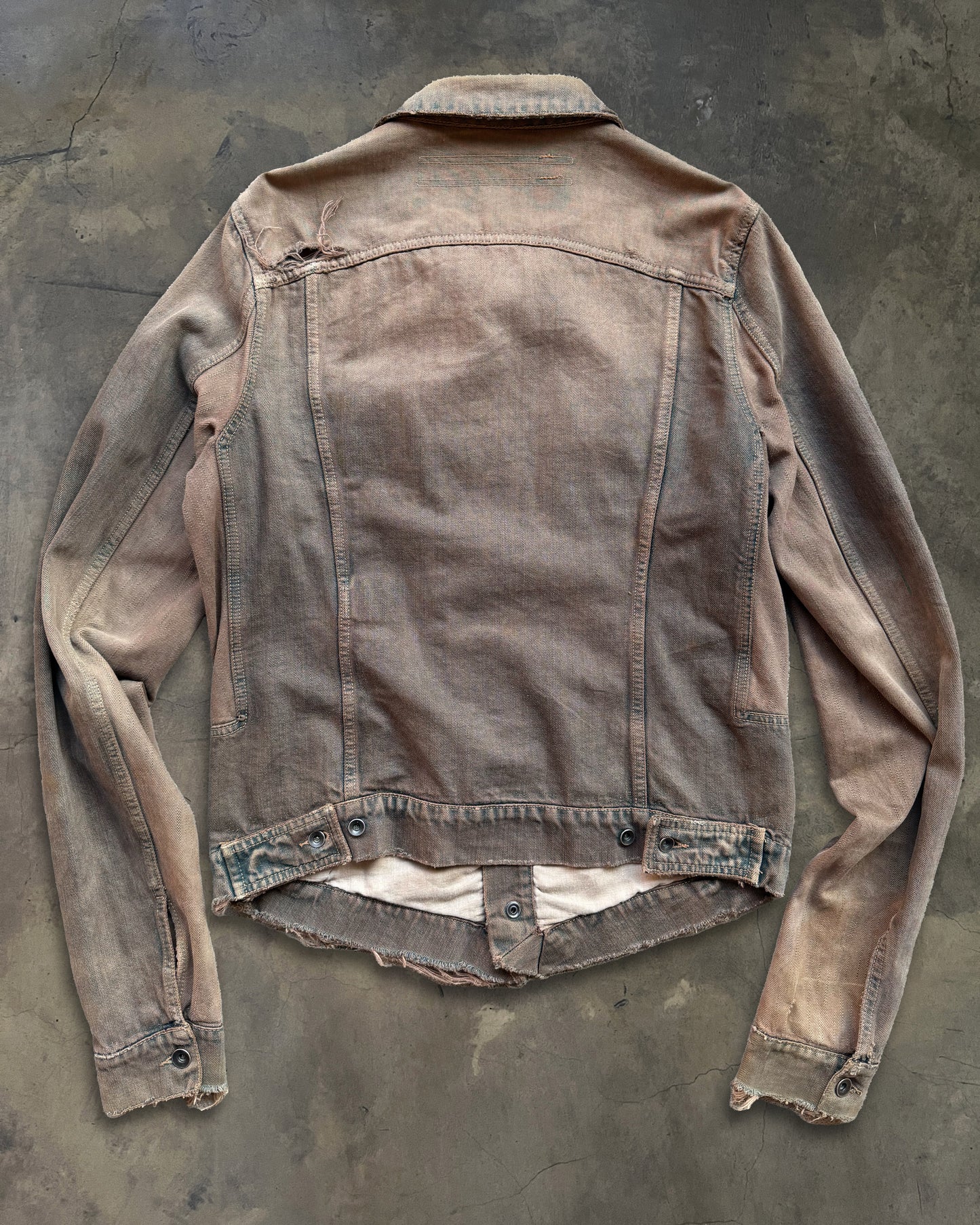 RICK OWENS FW2006 "DUSTULATOR" DRKSHDW TRUCKER JACKET