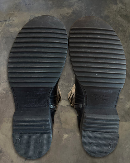 RICK OWENS ARMY CREEPER ZIP UP BOOTS