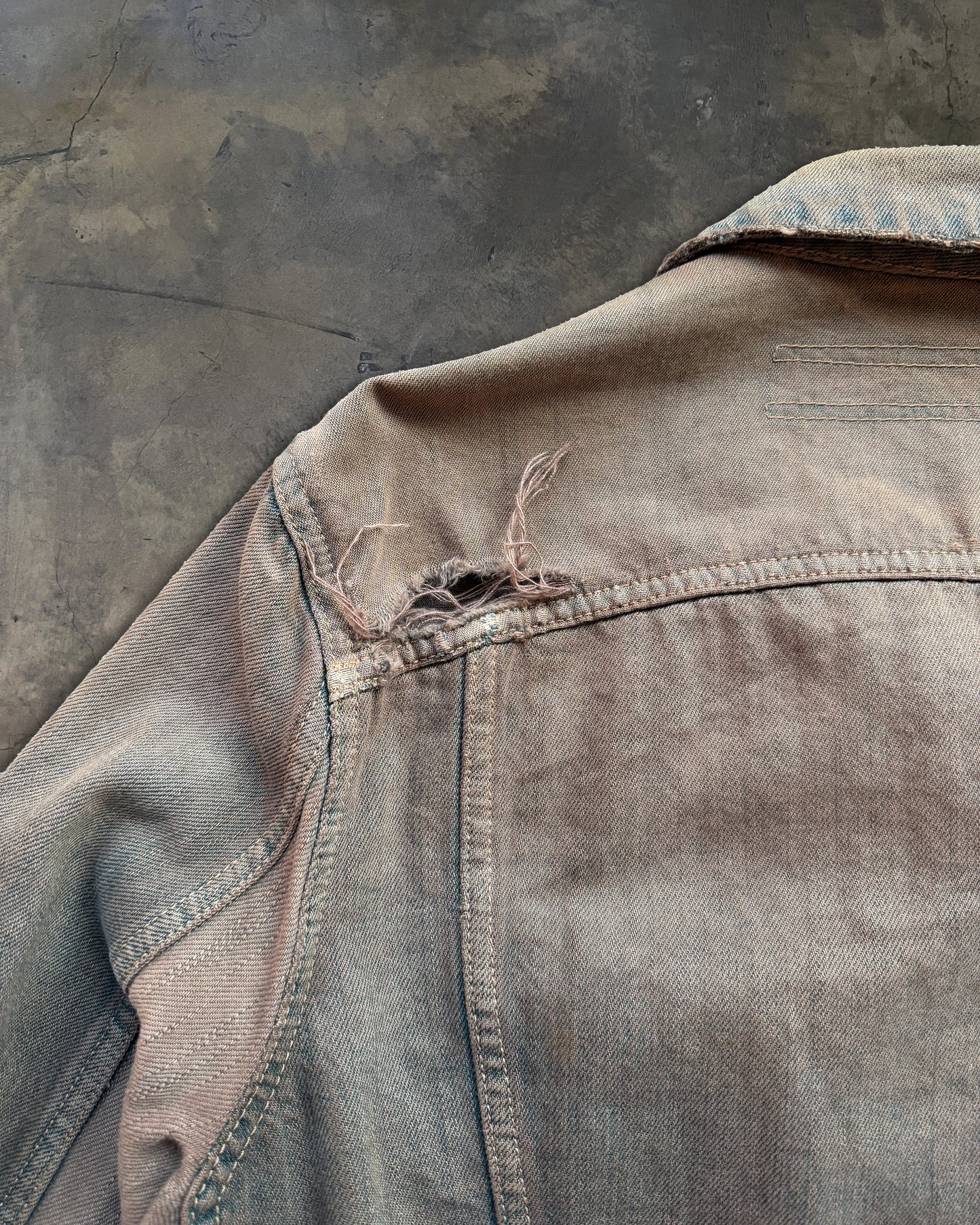 RICK OWENS FW2006 "DUSTULATOR" DRKSHDW TRUCKER JACKET