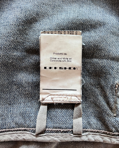 RICK OWENS DRKSHDW SS2012 "NASKA"  MINERAL LEATHER TRUCKER JACKET