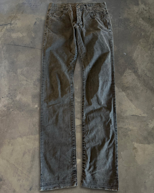 RICK OWENS DRKSHDW FW2007 MOLESKIN ASH WASH DETROITS