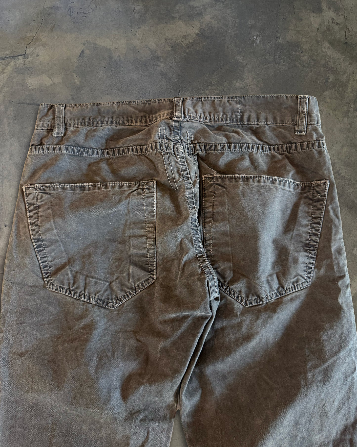 RICK OWENS DRKSHDW FW2007 MOLESKIN ASH WASH DETROITS