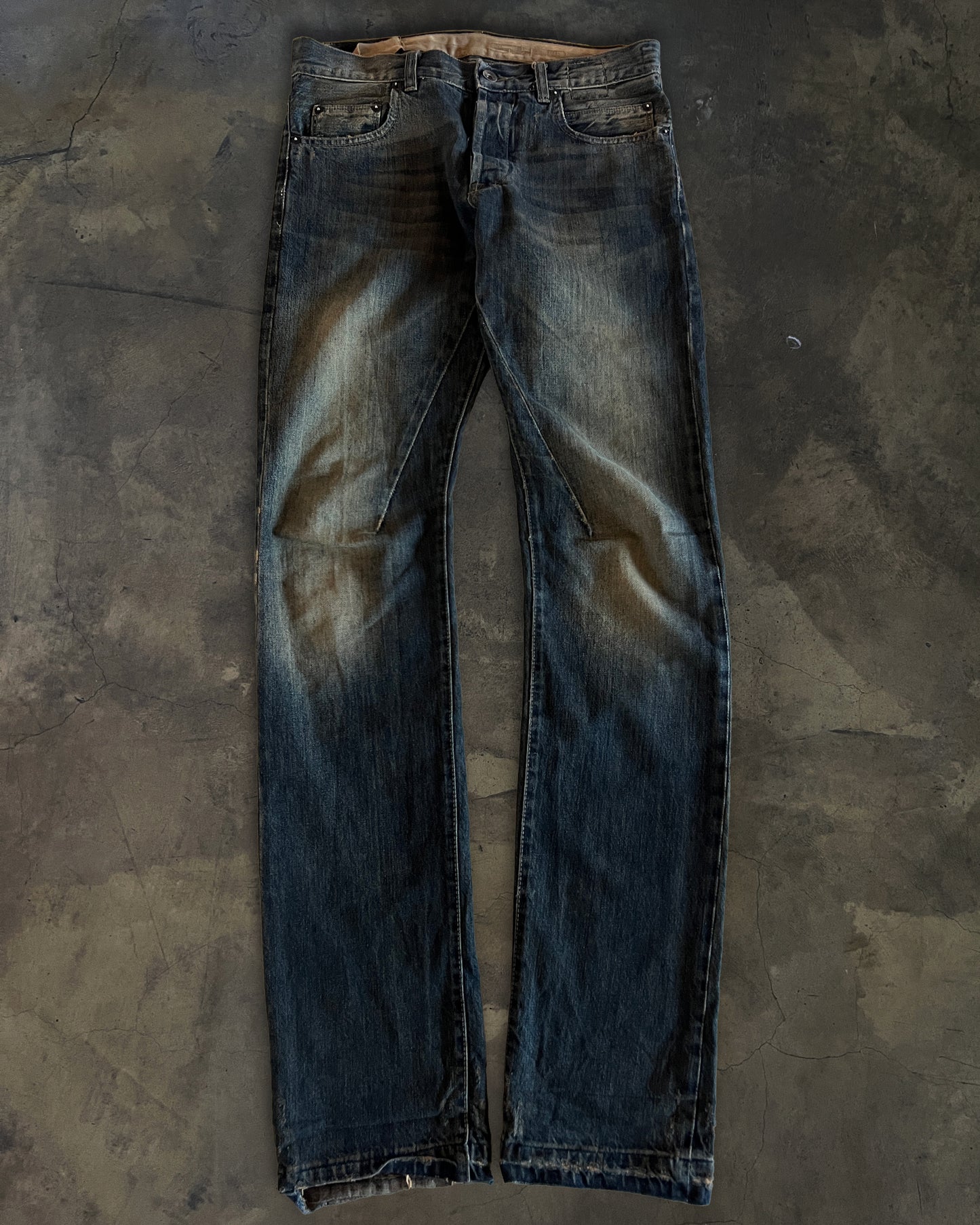 RICK OWENS AW2007 " EXPLODER" DETROIT CUT DENIM