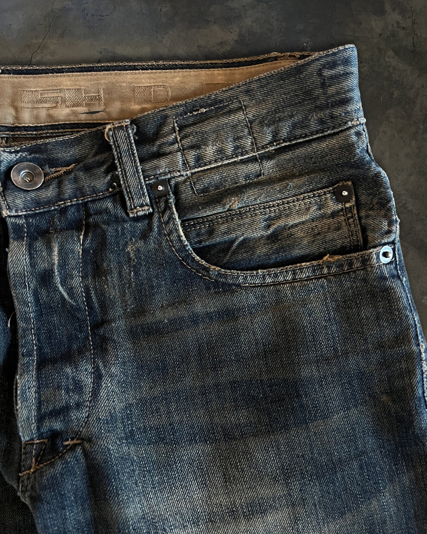 RICK OWENS AW2007 " EXPLODER" DETROIT CUT DENIM
