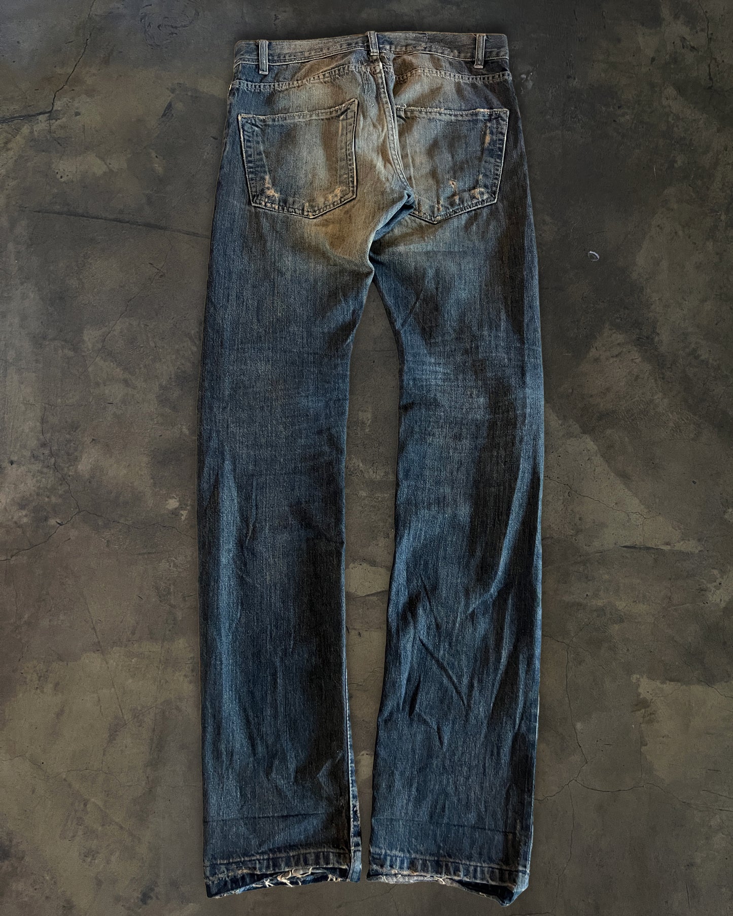 RICK OWENS AW2007 " EXPLODER" DETROIT CUT DENIM