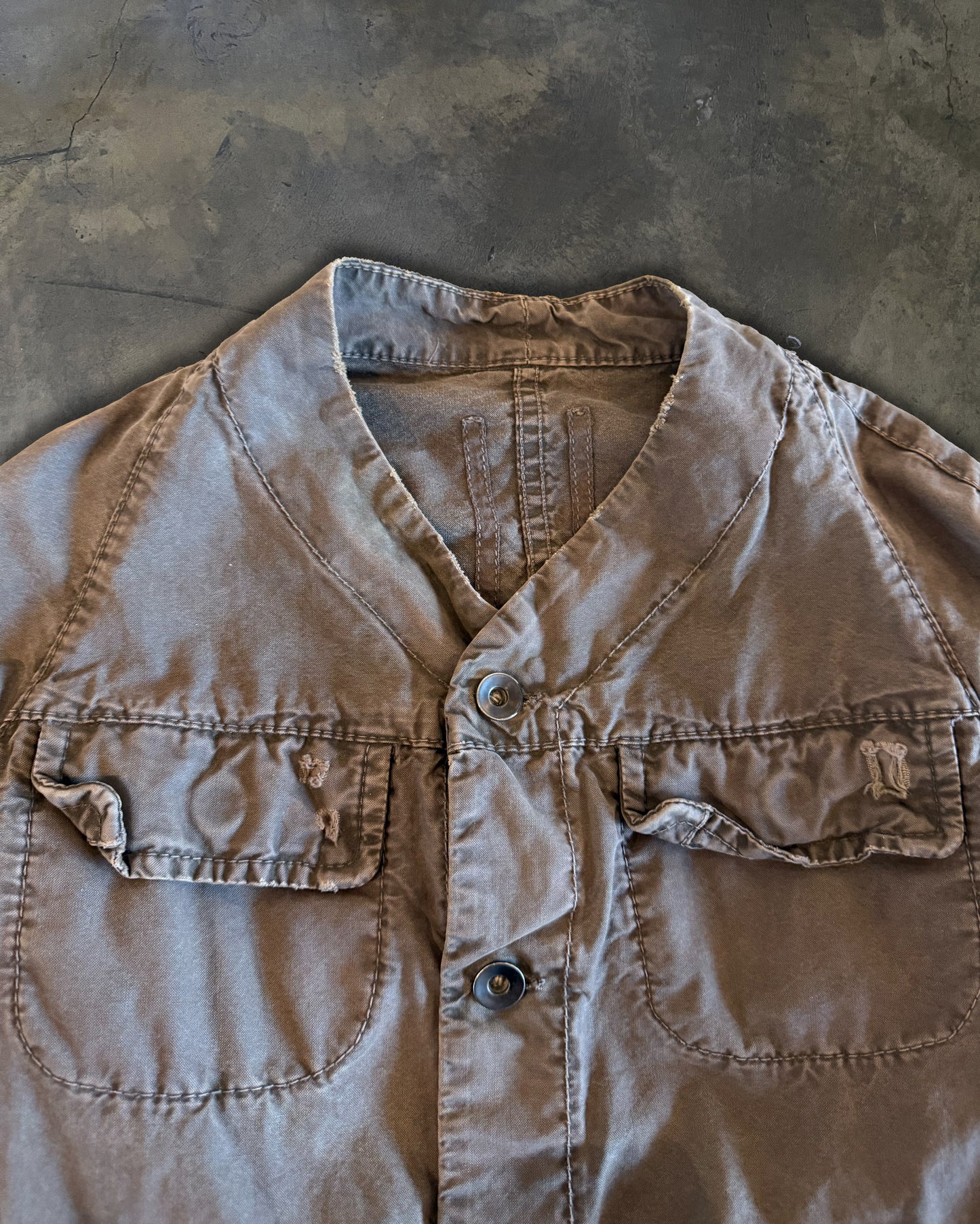 RICK OWENS FW2005 "EXPLODER" DRKSHDW CROPPED JACKET