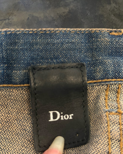 DIOR HOMME AW2005 'IN THE MORNING' STRAIGHT CUT RUST DENIM